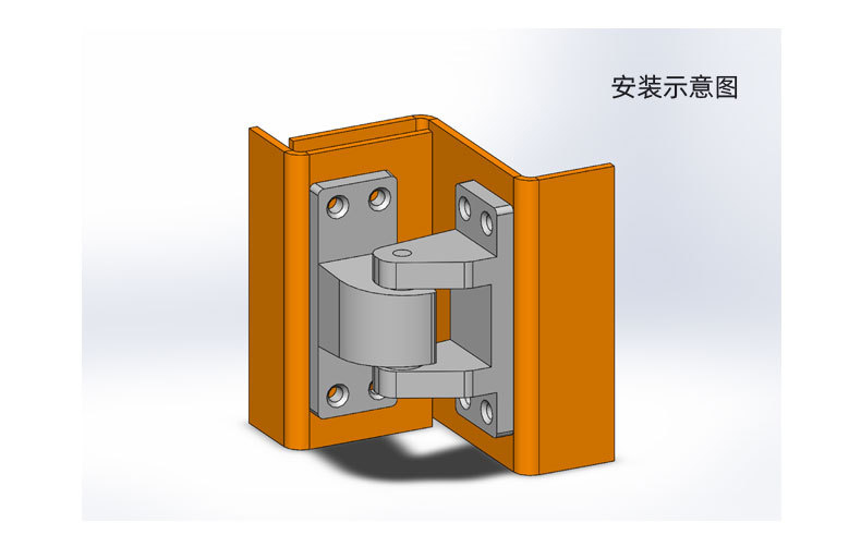 heavy-duty bearing hinges for industrial oven equipment