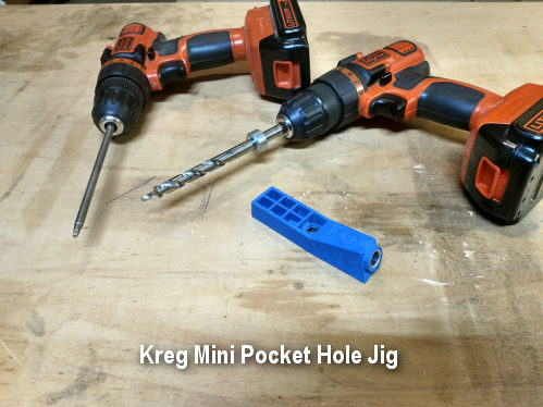 The Kreg Mini pocket hole jig