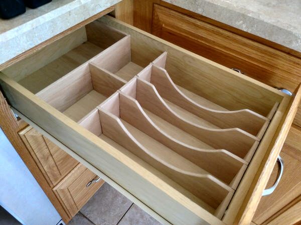 Beginner woodworking project kitchen drawer organizer